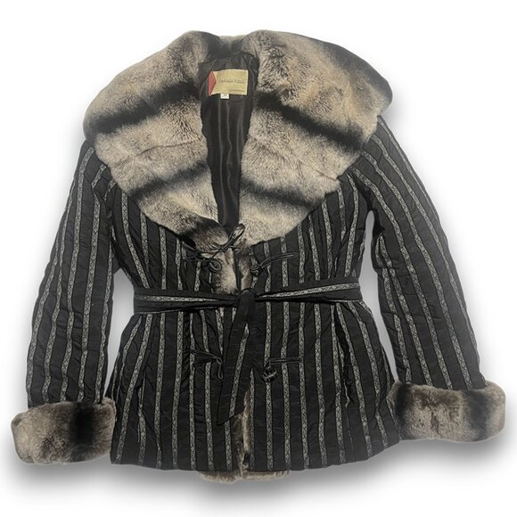 Rare, Vintage Daniela Vitali Raccoon Fur Jacket, Hooded,
Sz (US 10-12 ) - Picture 15 of 16